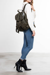 The Woven Leather Backpack