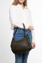 The Artisanal Woven Leather Shoulder Bag