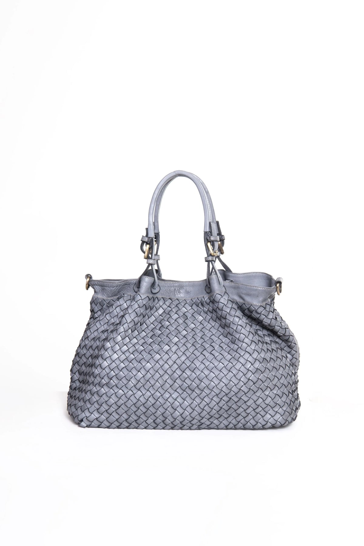 La Sofia – Borsa in Pelle Intrecciata Satchel