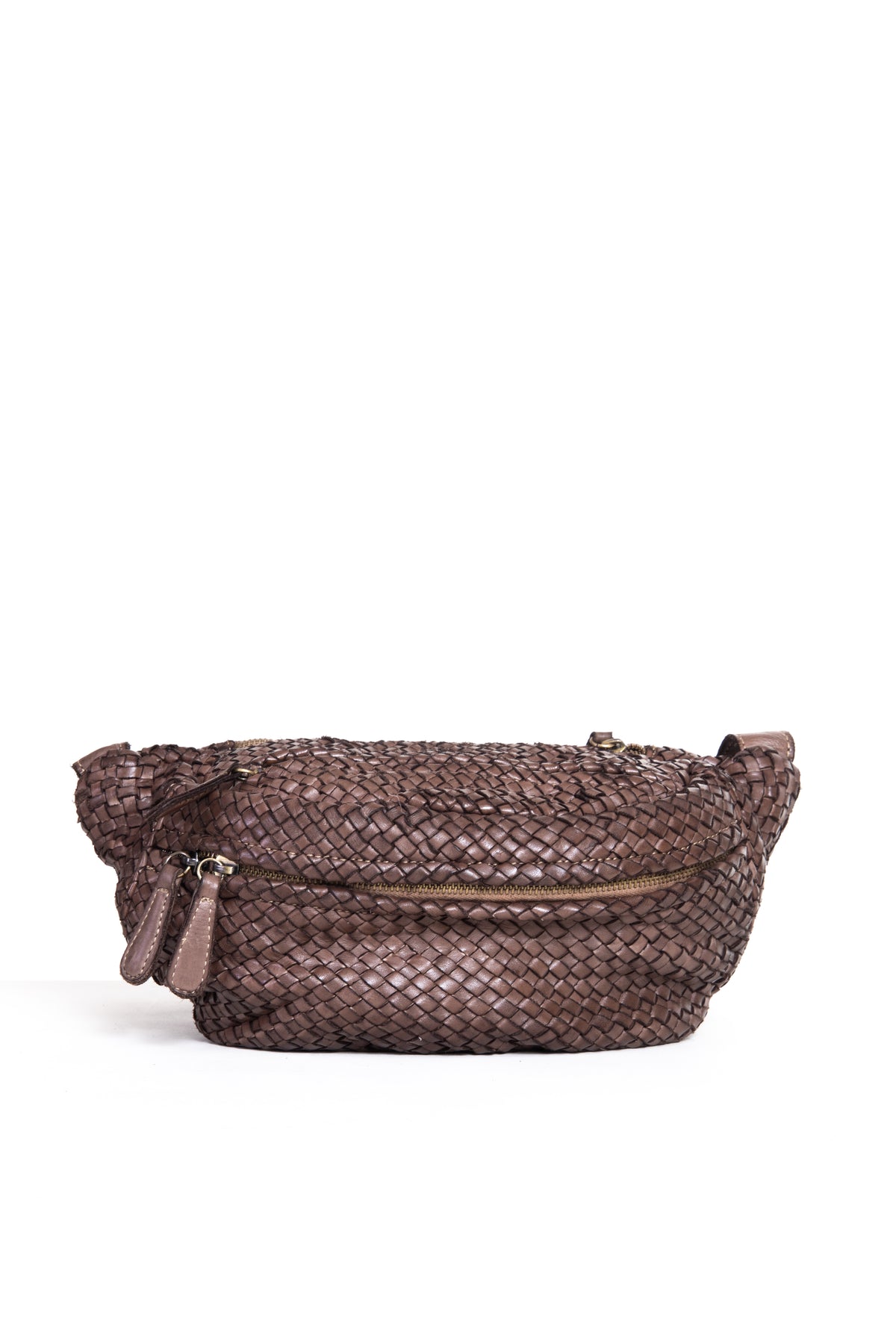 Francesca waist bag in braided leather