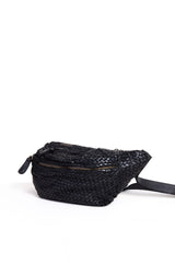Francesca waist bag in braided leather