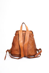 The Woven Leather Backpack
