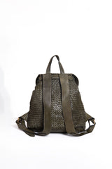 The Woven Leather Backpack