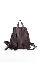 The Woven Leather Backpack