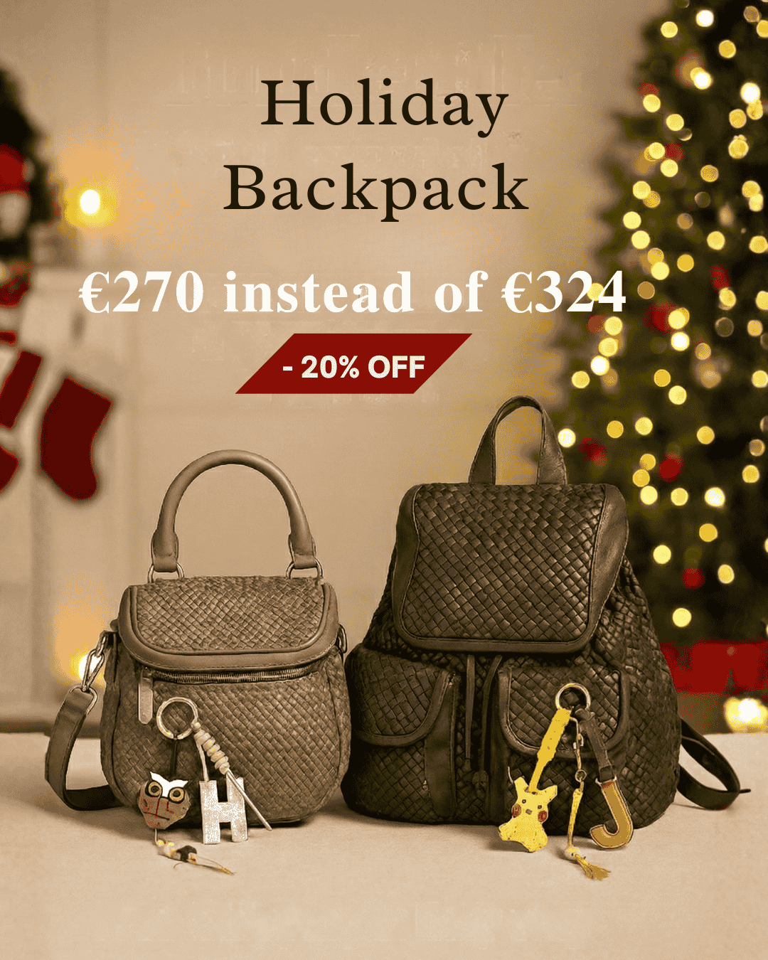 Holiday Backpack Set – Zaini in Vera Pelle